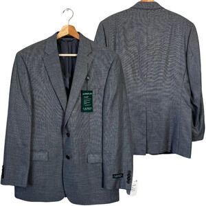 NWT Lauren Ralph Lauren Linen Sport Coat Dinner Jacket Blazer Men's 40R Gray